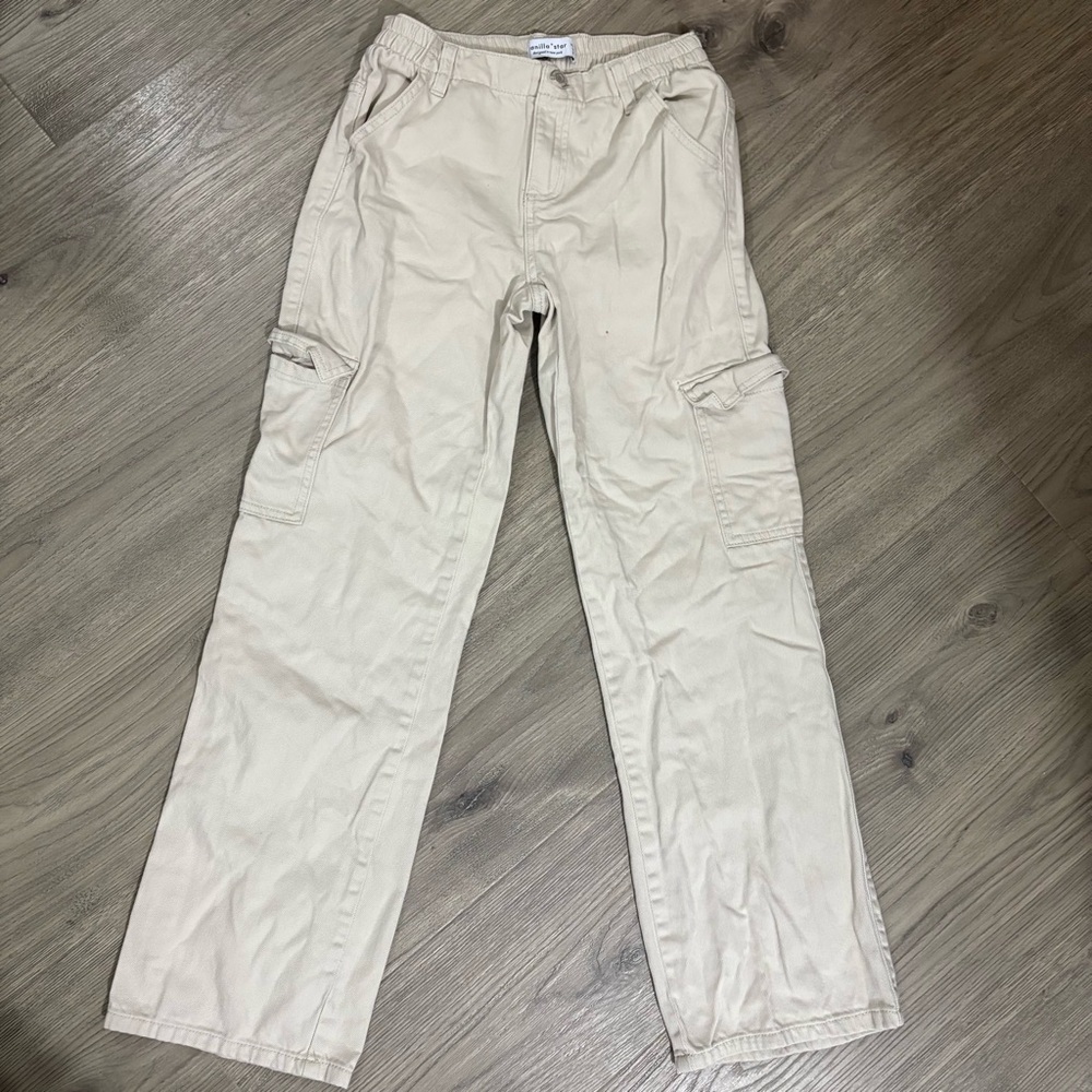 Vanilla Star Beige Cargo Pants Sz 24 (0) casual cotton
